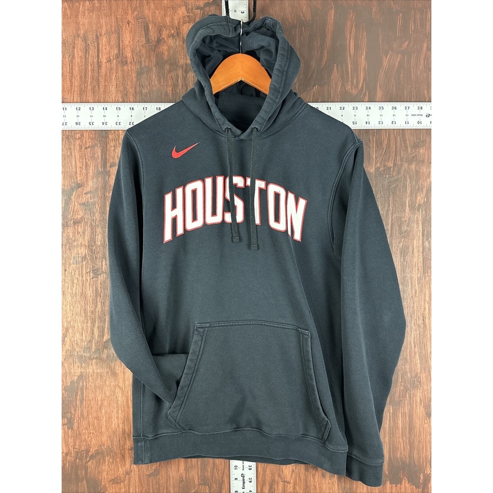 Nike Houston Rockets NBA Hoodie Sweatshirt Black Red Bred 921213-010 Men's Small